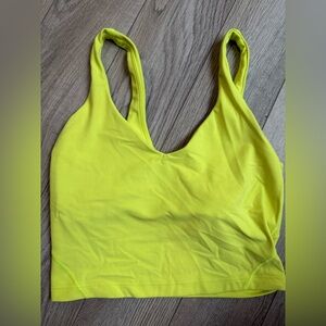 Lululemon align tank highlighter yellow size 4